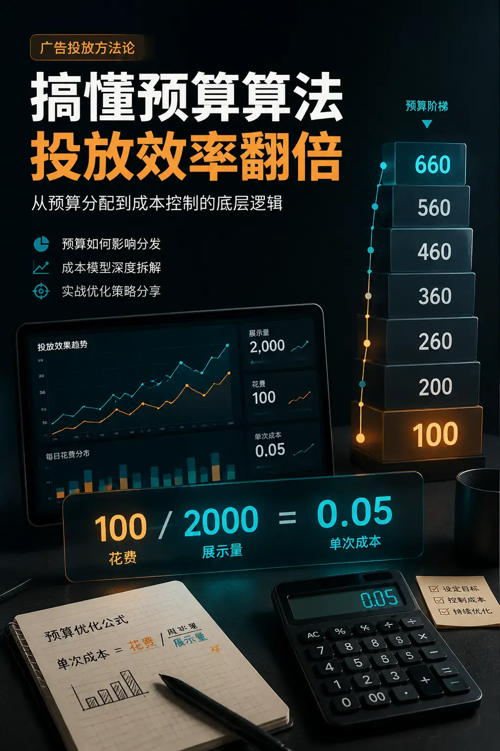 Facebook广告预算反推:一天100元想拿2000成效现实吗